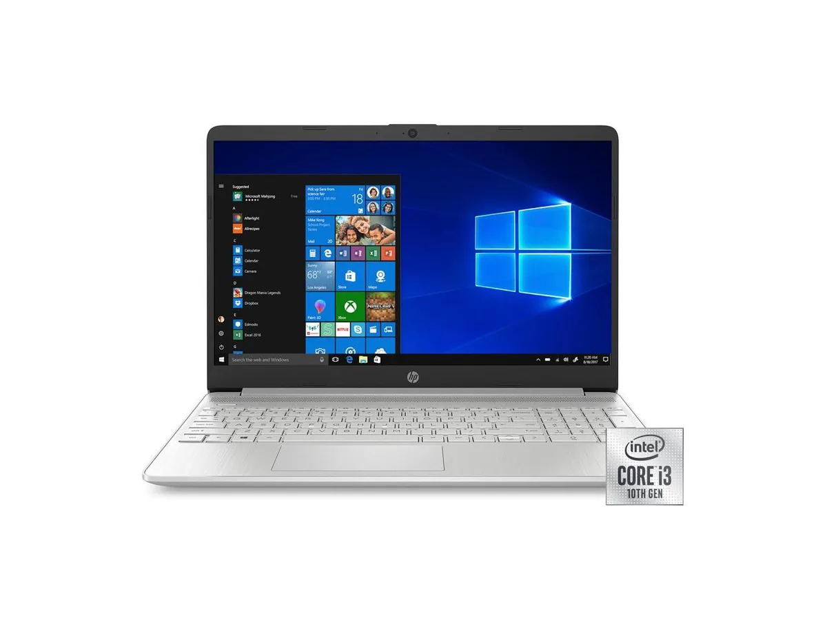 HP HP 15 laptop i3-1005G1 8GB 256GB SSD 15.6 HD Silver — product photo