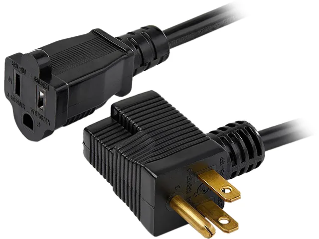 STARTECH STARTECH PAC1023 power extension cord 3.3 ft 16 AWG NEMA 5-15P to 2x 5-15R — product photo