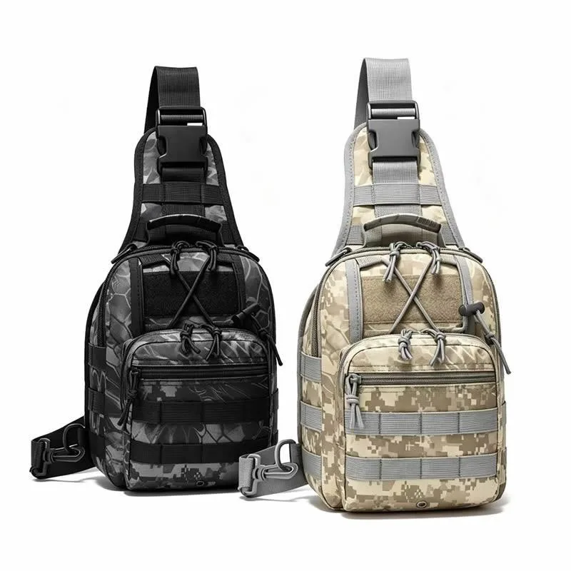  Microseven Tactical Sling Bag Black Python+ACU 11.02" x 7.5" x 6" 600D Oxford — product photo