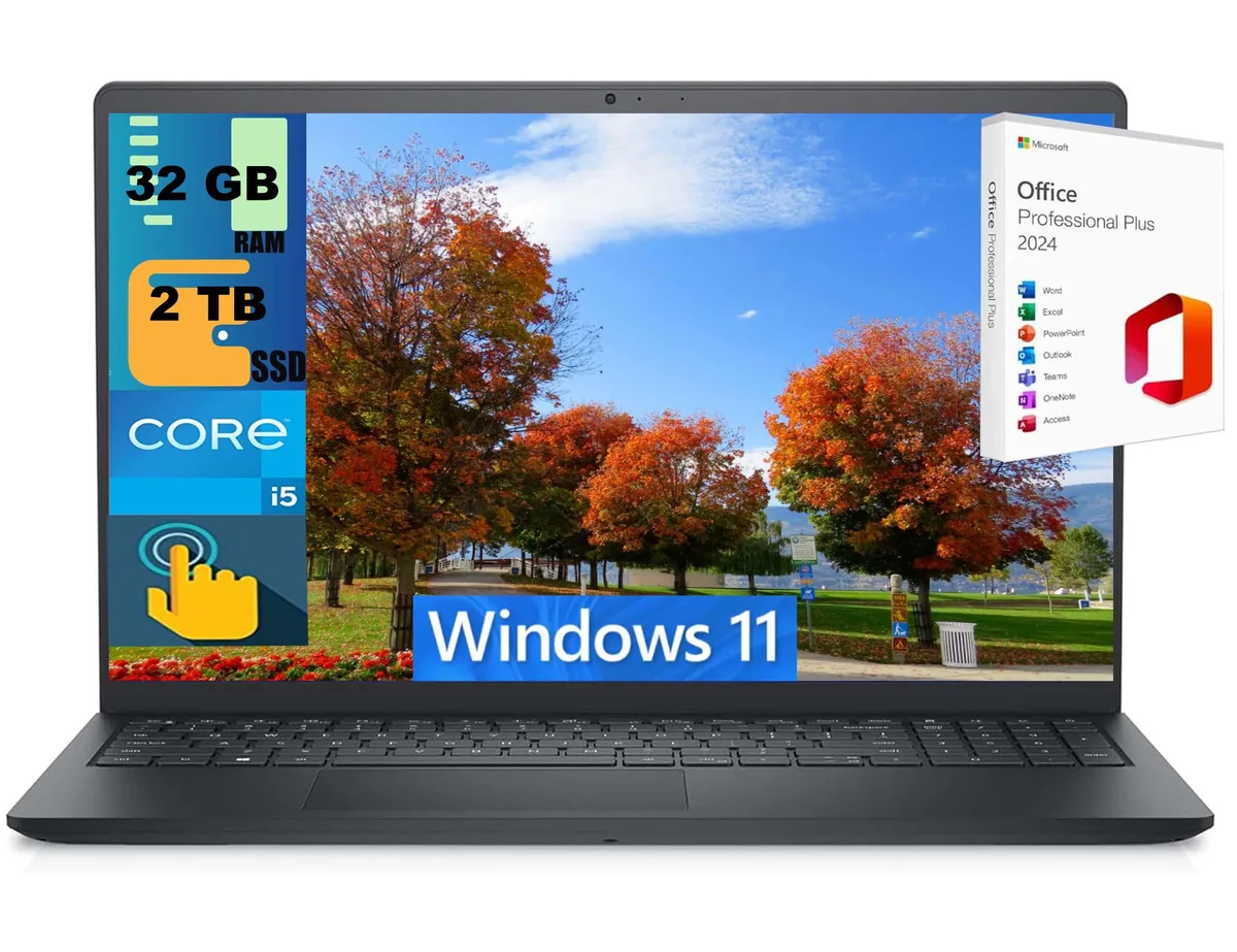 DELL DELL Inspiron 3520 15.6" Touchscreen i5-1135G7 32GB 2TB Laptop — product photo