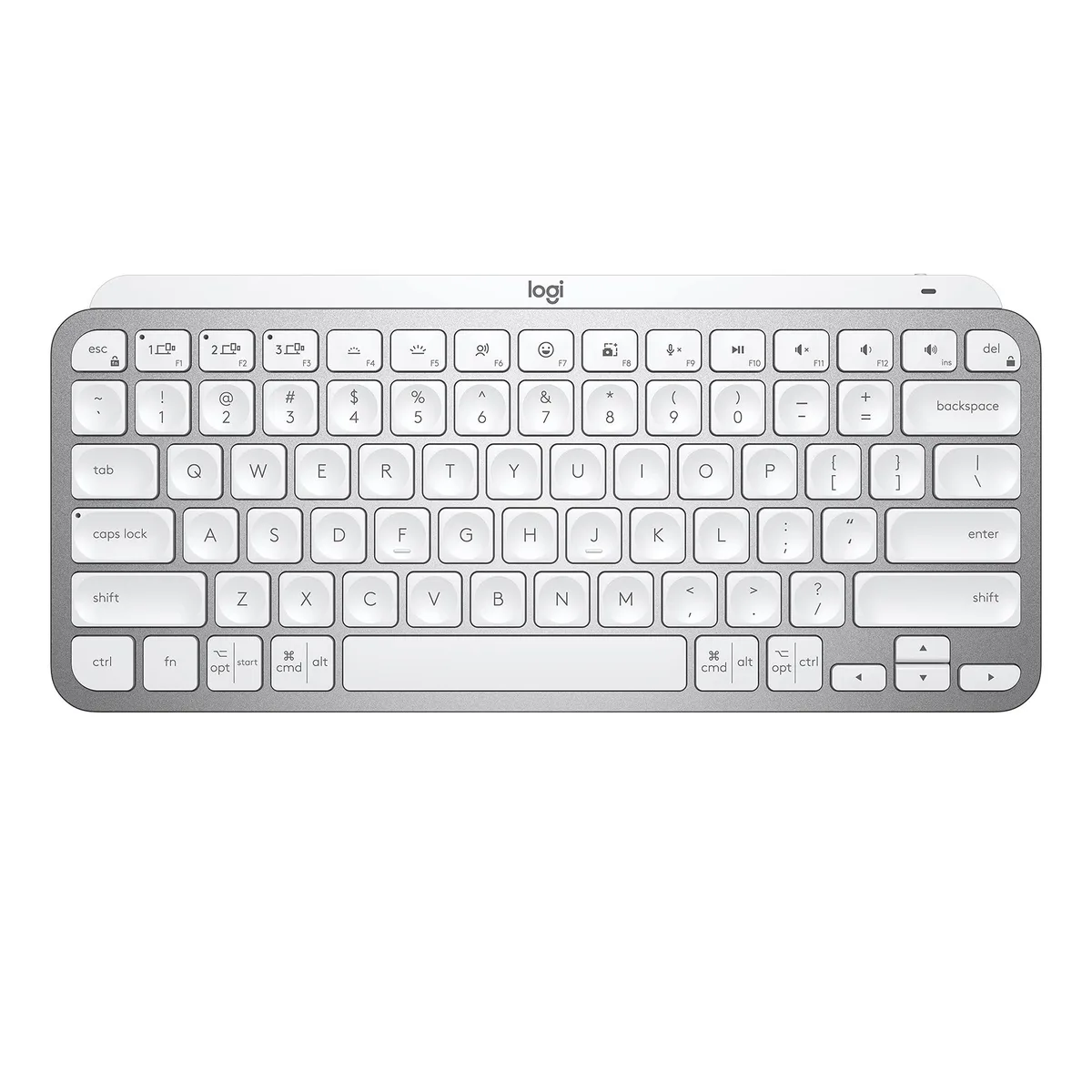 Logitech Logitech 920-010473 MX Keys Mini compact Bluetooth keyboard, Pale Gray — product photo