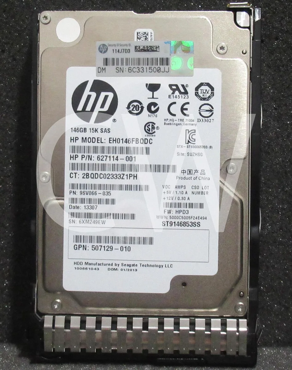 HP HP EH0146FBQDC 146GB 15000RPM SAS 2.5in internal hard drive — product photo