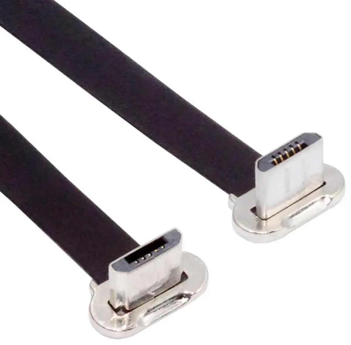 SMUGDESK SMUGDESK 0.52ft Flat Micro USB Cable Dual 90° USB 2.0 — product photo