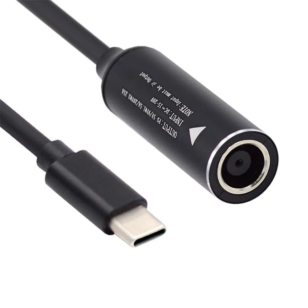 Fervit Fervit USB-C Female to DC 7.9x5.4mm PD Cable 65W 20cm — product photo