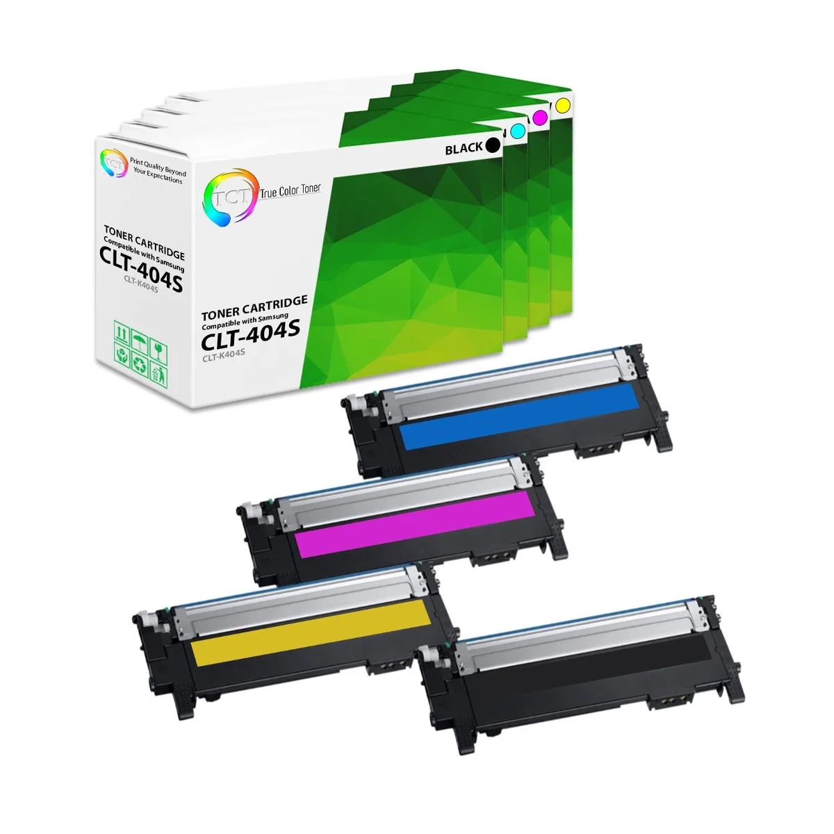 True Color Toner True Color Toner 404S 4 Pack toner cartridge 4 Colors 1500 1000 pages — product photo