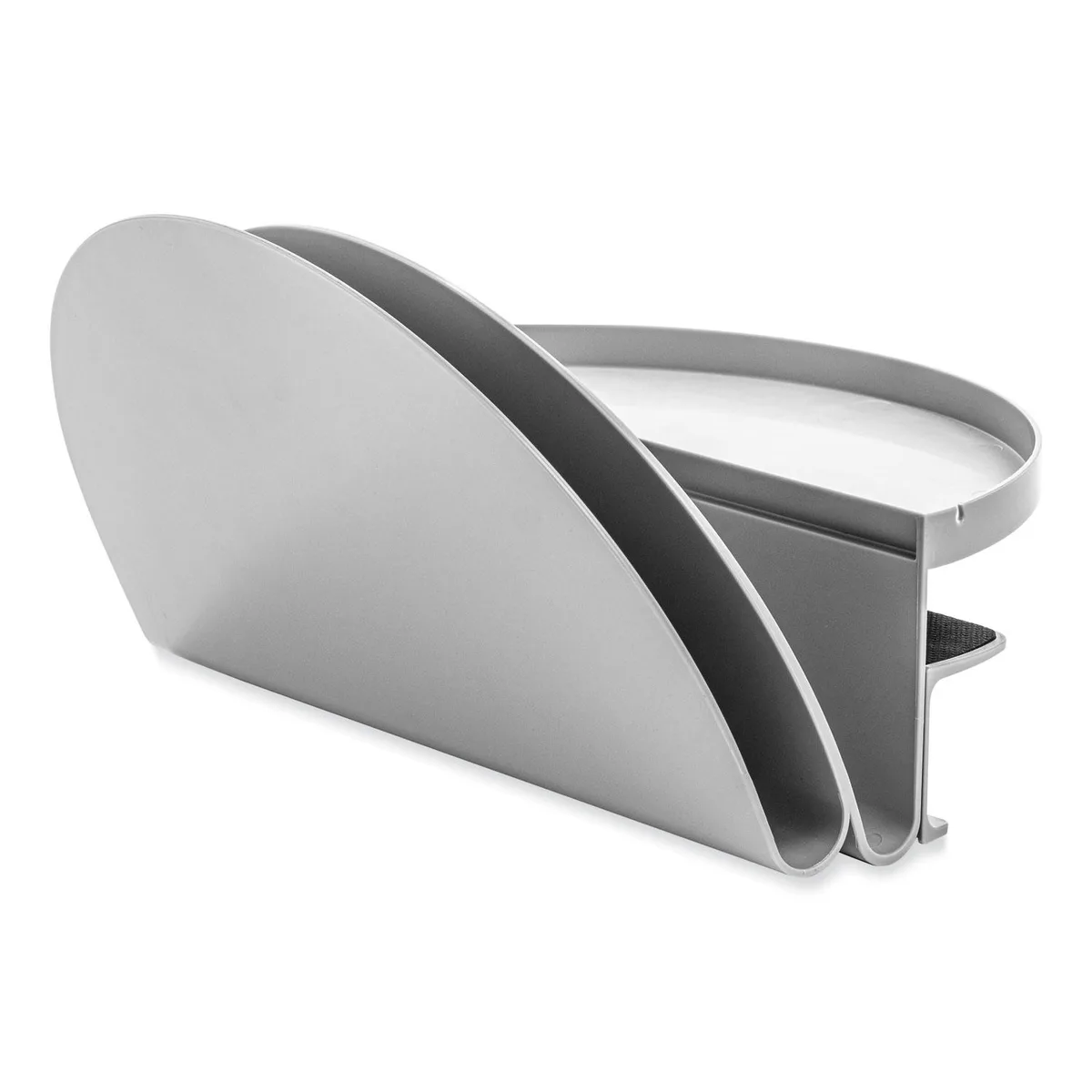 deflect-o deflect-o 400003 standing desk file organizer gray 12" x 9.69" x 7.11" office furniture — product photo