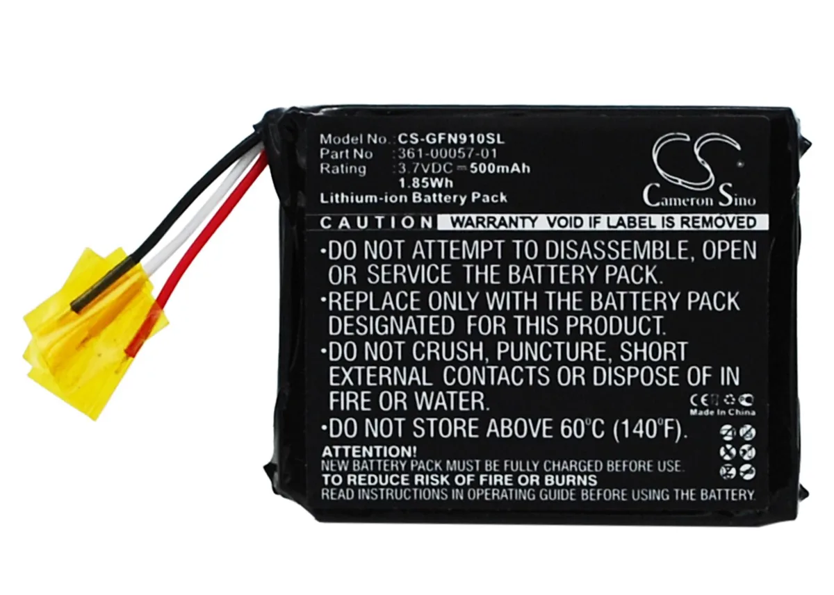 CameronSino CameronSino DS-CS-GFN910SL 500mAh GPS battery for Garmin Forerunner 910XT — product photo