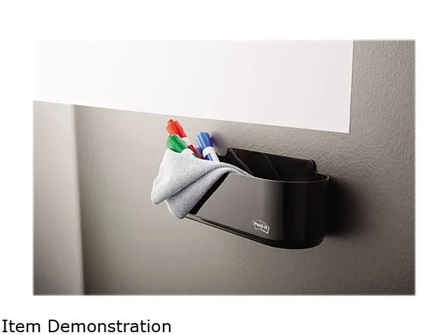 3M 3M Post-it DEFTRAY Dry Erase Tray 8.50 x 3.00 x 5.25 Black — product photo