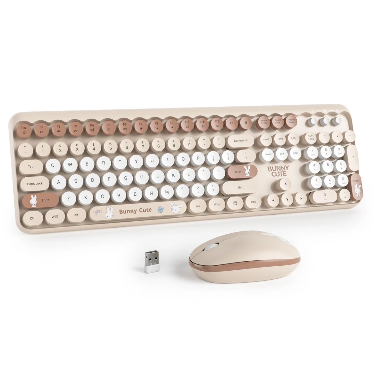Adafruit Adafruit Wireless Keyboard and Mouse Combo Brown 2 in 1 Accessories — product photo
