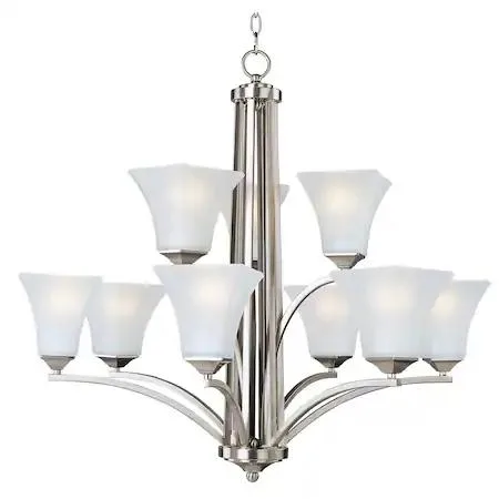 Maxim Maxim 20096FTSN Aurora 9-Light 31.5" Satin Nickel Chandelier — product photo