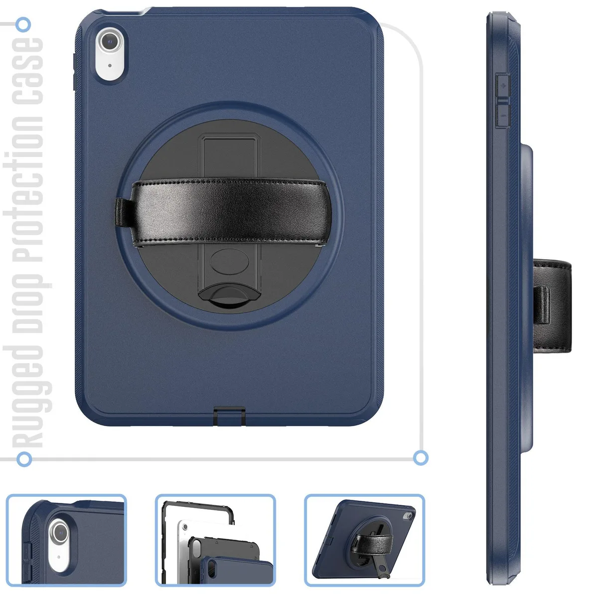 Jinnet Jinnet Hand Strap Case for iPad 10.2 2021 Blue — product photo
