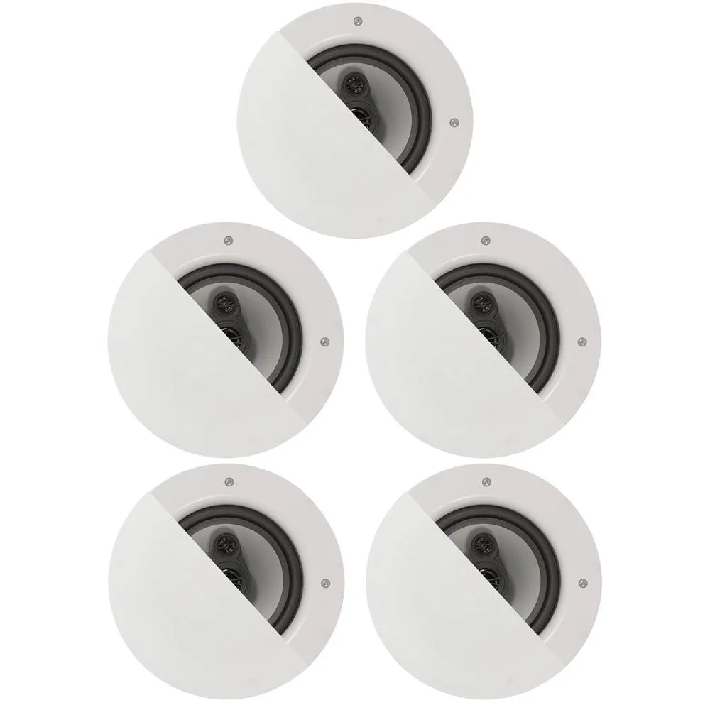 Goldwood Sound, Inc. Goldwood Sound, Inc. Acoustic Audio CSic64 Frameless 6.5" In-Ceiling 5 Speaker Set 3-Way Home Audio Speakers — product photo
