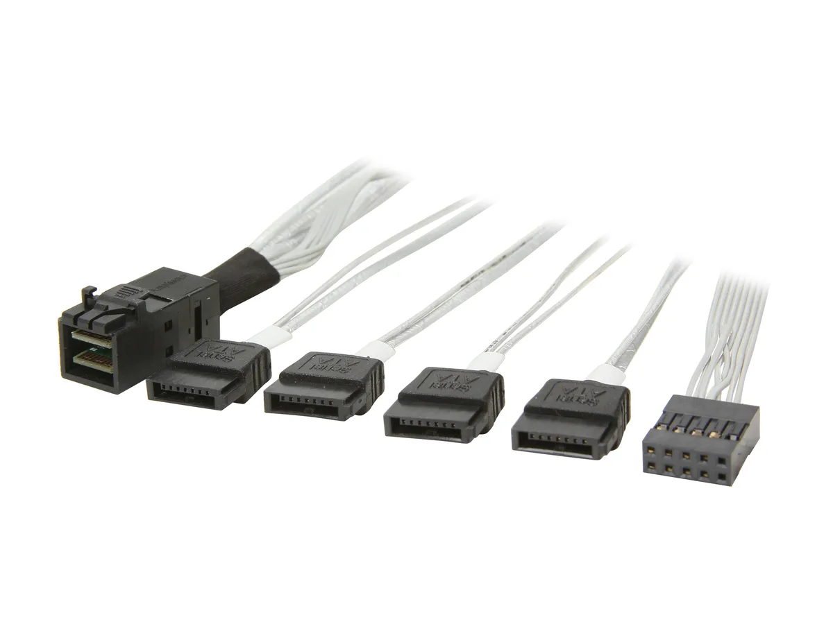Adaptec Adaptec 2279800-R Mini SAS HD to 4 SATA server accessory .8m — product photo