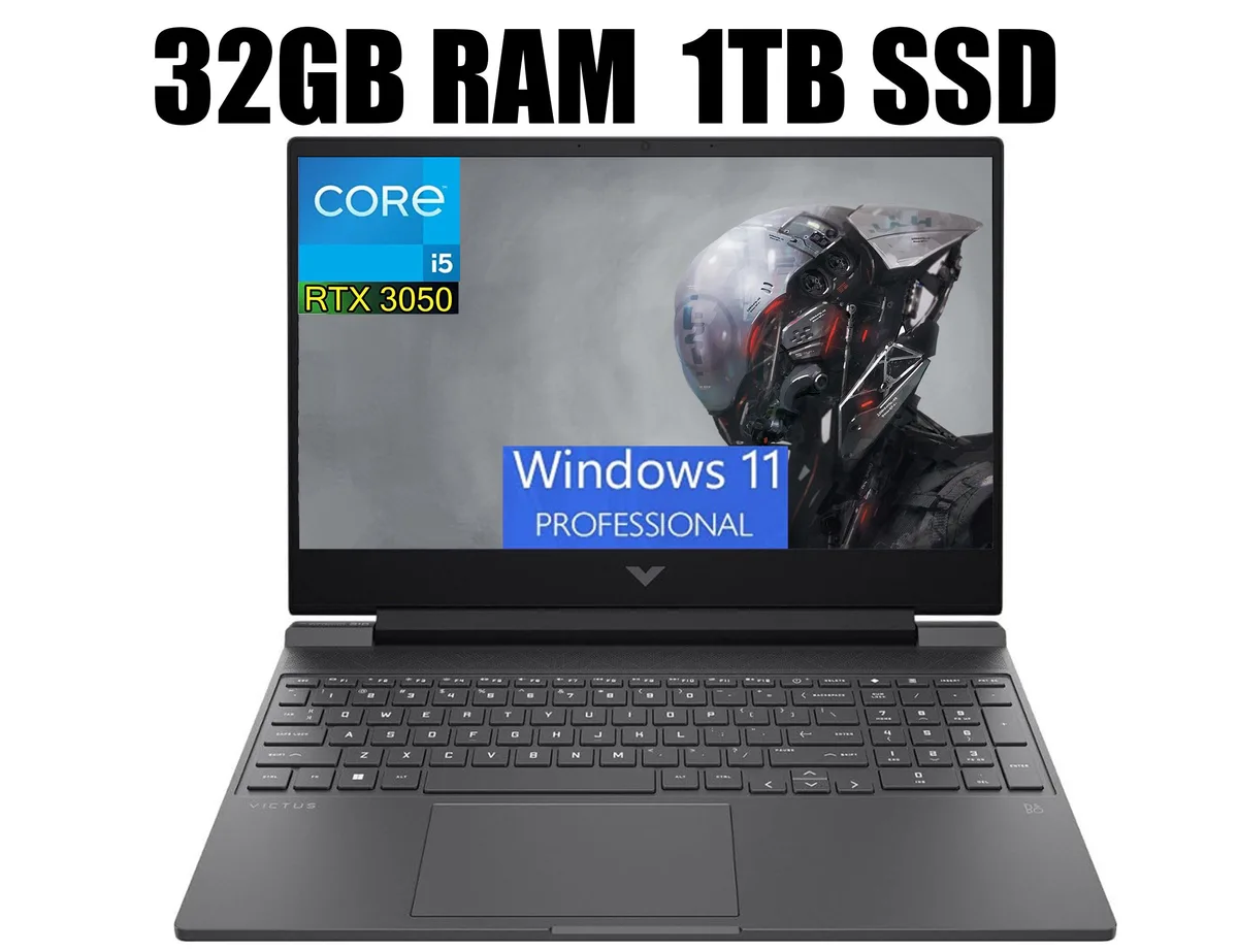 HP HP Victus 15 Raider i5-12500H RTX 3050 32GB 1TB gaming laptop — product photo