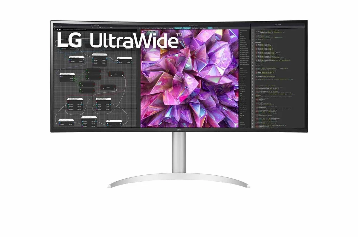 LG Electronics LG Electronics 38" 38WQ75C-W UltraWide QHD+ Curved IPS 75Hz 21:9 White monitor accessory — product photo