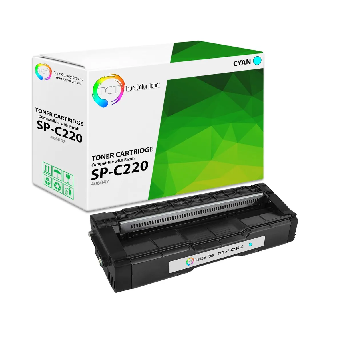 True Color Toner True Color Toner 406047 Cyan Toner Cartridge 2000 Pages — product photo