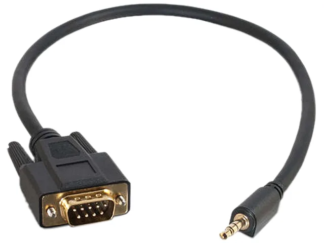Cables To Go Cables To Go 02444 network ethernet cable 1.5ft DB9 Male to 3.5mm Male adapter — product photo