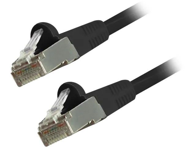 Comprehensive Cable and Connectivity Comprehensive Cable and Connectivity CAT6STP-15BLK network ethernet cable 15 ft shielded black — product photo