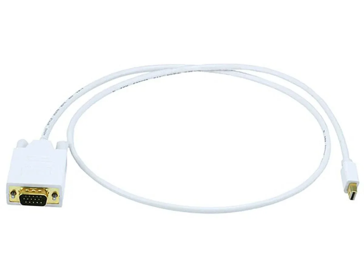 Monoprice Inc. Monoprice 106002 Mini DisplayPort to VGA Cable 3 ft White — product photo