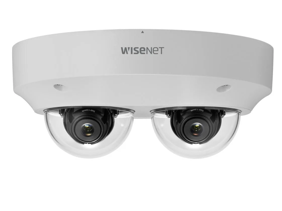 Hanwha Techwin Hanwha Techwin PNM-9000VD 2x5MP 3.7-4.6mm Multi-Sensor Dome Surveillance Security System — product photo