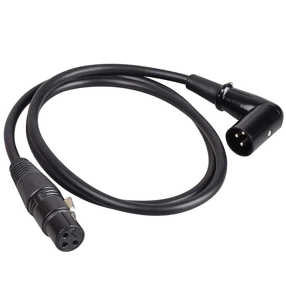  Hosa 3ft Right Angle XLR Cable 90° Male to Female — product photo
