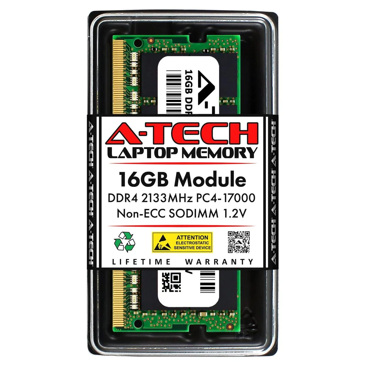 A-Tech A-Tech 16GB DDR4 2133 CL15 SODIMM Laptop RAM — product photo