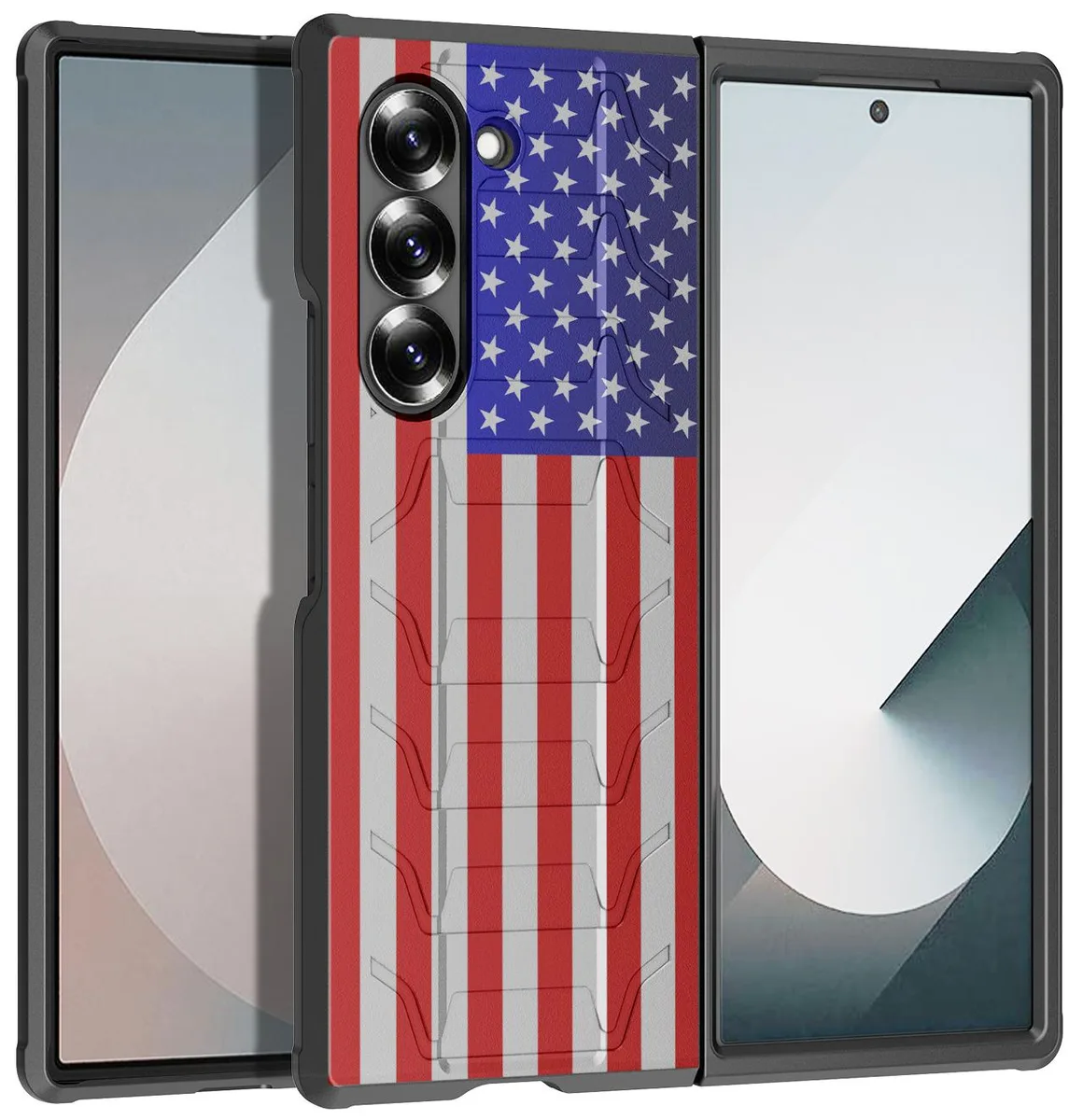 Nakedcellphone Nakedcellphone Special Ops Tactical Cover USA Flag Design for Samsung Galaxy Z Fold 6 — product photo