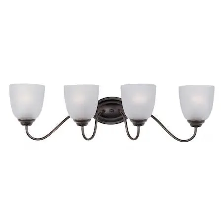 Maxim Maxim 10074 Stefan 4-Light 29.75" Oil Rubbed Bronze Vanity bathroom lighting — product photo