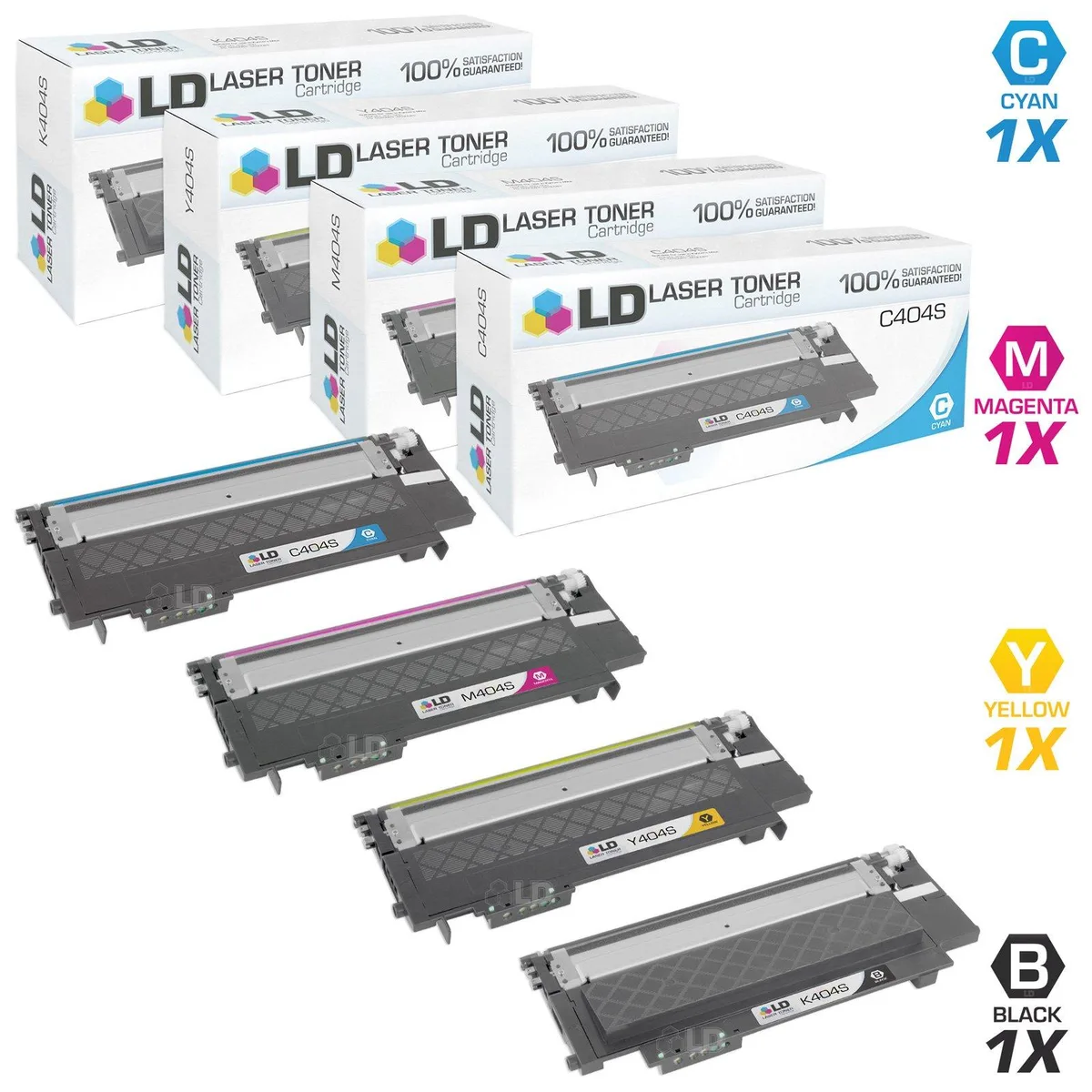 SAMSUNG SAMSUNG CLT-404S Toner Set 4-Pack 1500 Pages — product photo
