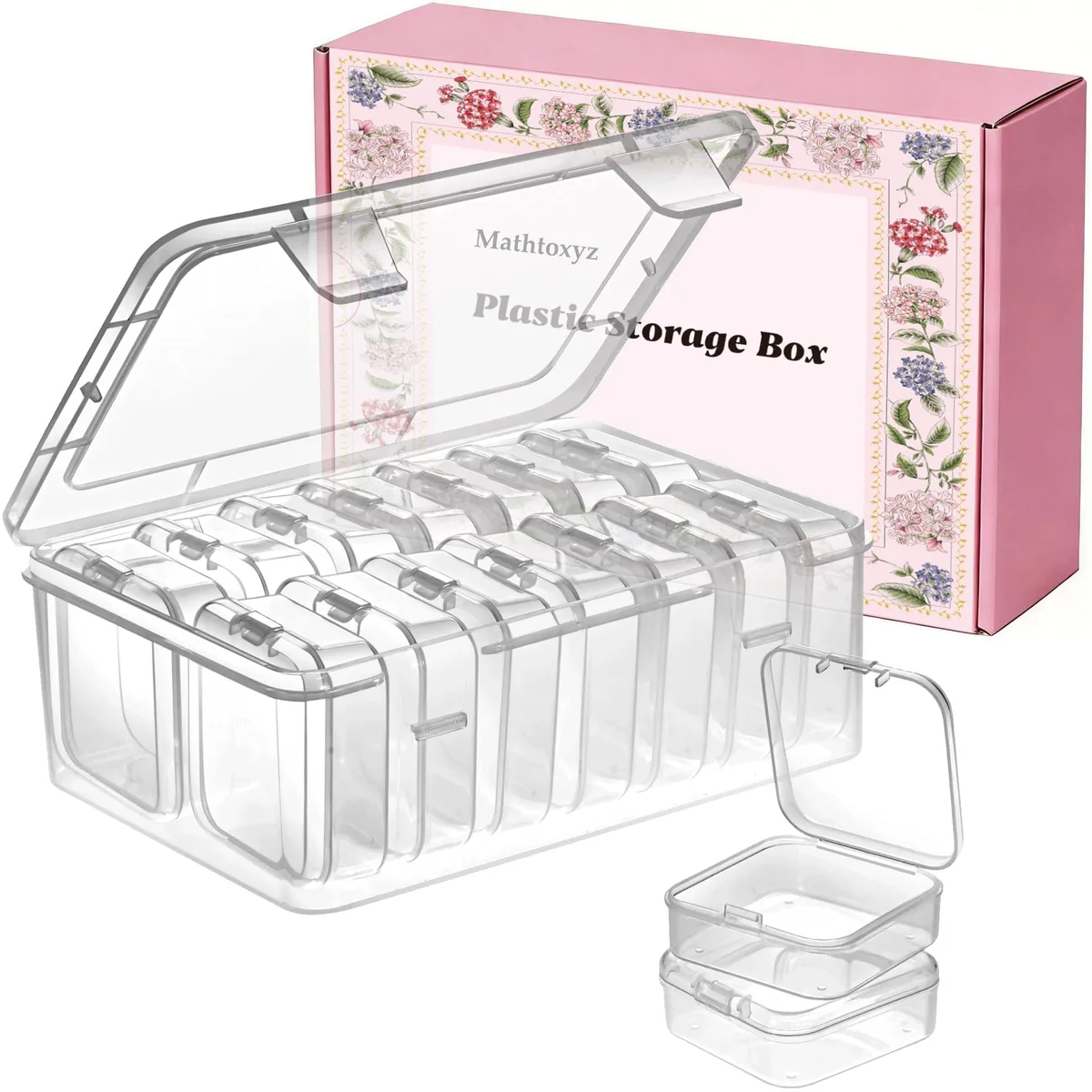  Cricut Mathtoxyz 14-piece bead organizer set Fuchsia — product photo