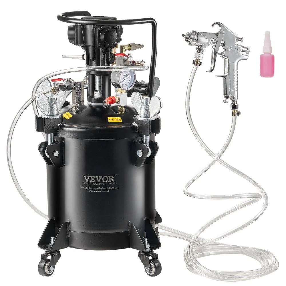 VEVOR VEVOR Spray Paint Pressure Pot 10 L 2.5 gal 70 psi Automatic Stirring — product photo
