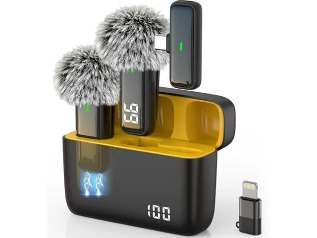 LORDWORLD LORDWORLD Wireless Lavalier Microphone USB-C 2-Pack 24H Case iPhone 15 16 17 — product photo