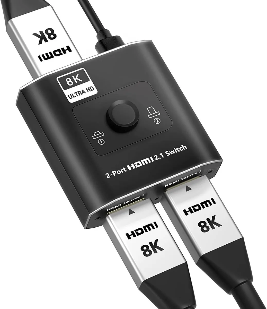 WRIARICH WRIARICH OZ8Q2 HDMI 2.1 video switch 2 in 1 out 48Gbps — product photo