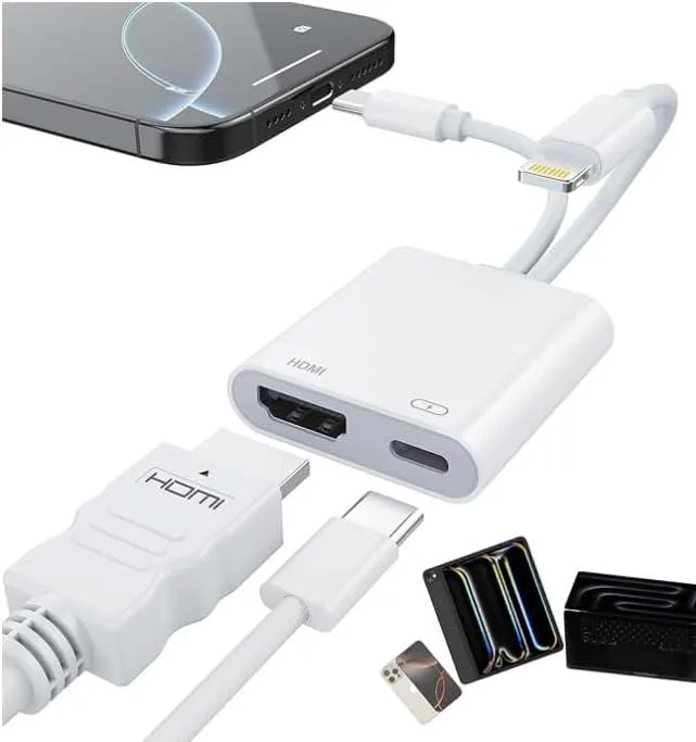FLEANE FLEANE USB-C Lightning HDMI Adapter 4K 60Hz 2025 — product photo