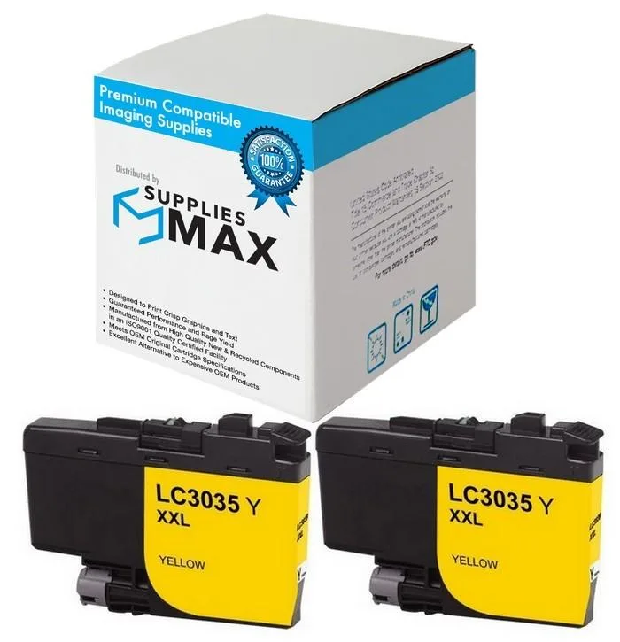 SuppliesMax SuppliesMax LC-3035Y Yellow Inkjet 2-Pack 5000 Pages — product photo