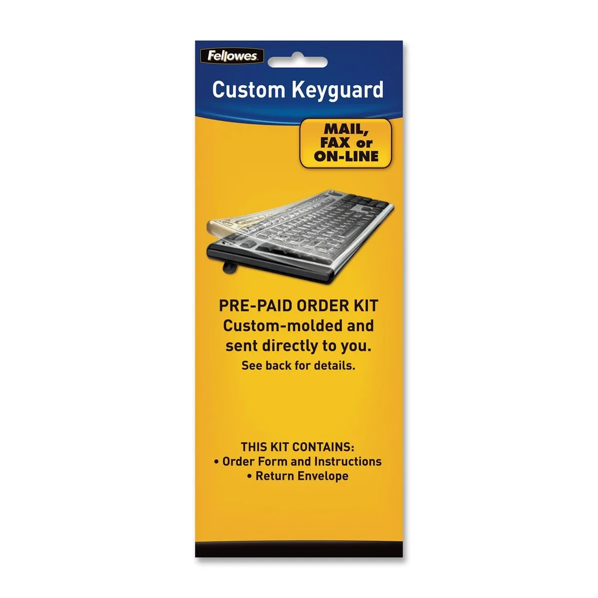FELLOWES FELLOWES 99680 Clear Antimicrobial Keyboard Cover Kit — product photo