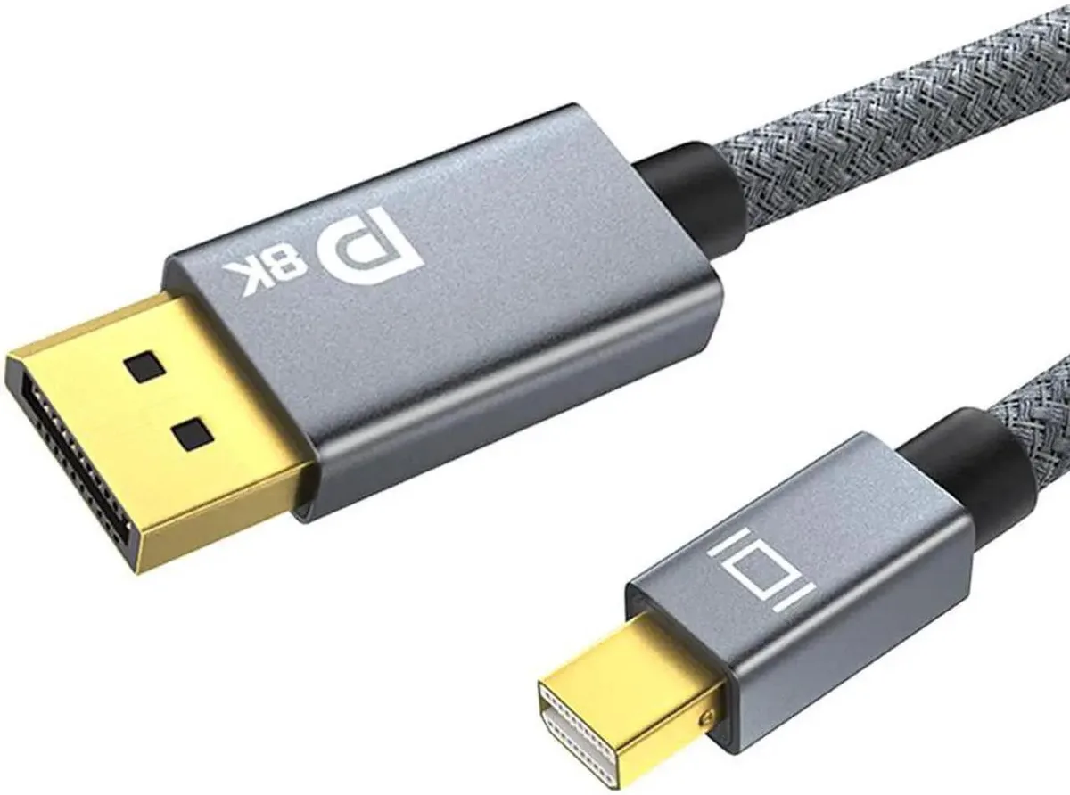 Vszerda Vszerda 8K Mini DisplayPort cable 6.6Ft DP 1.4 8K@60Hz 4K@144Hz Thunderbolt 2 compatible — product photo