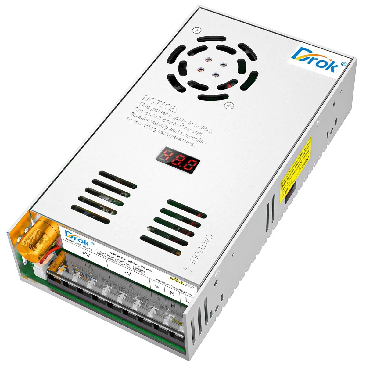 KEHIPI KEHIPI 200570 Power Adapter AC 110-220V DC 0-48V 10A 480W — product photo