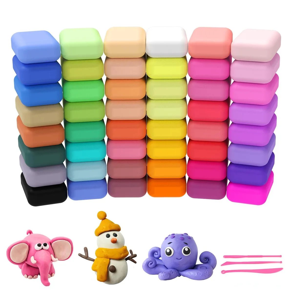  Avery Air Dry Ultra Light Clay 48 Colors 200g Blue — product photo