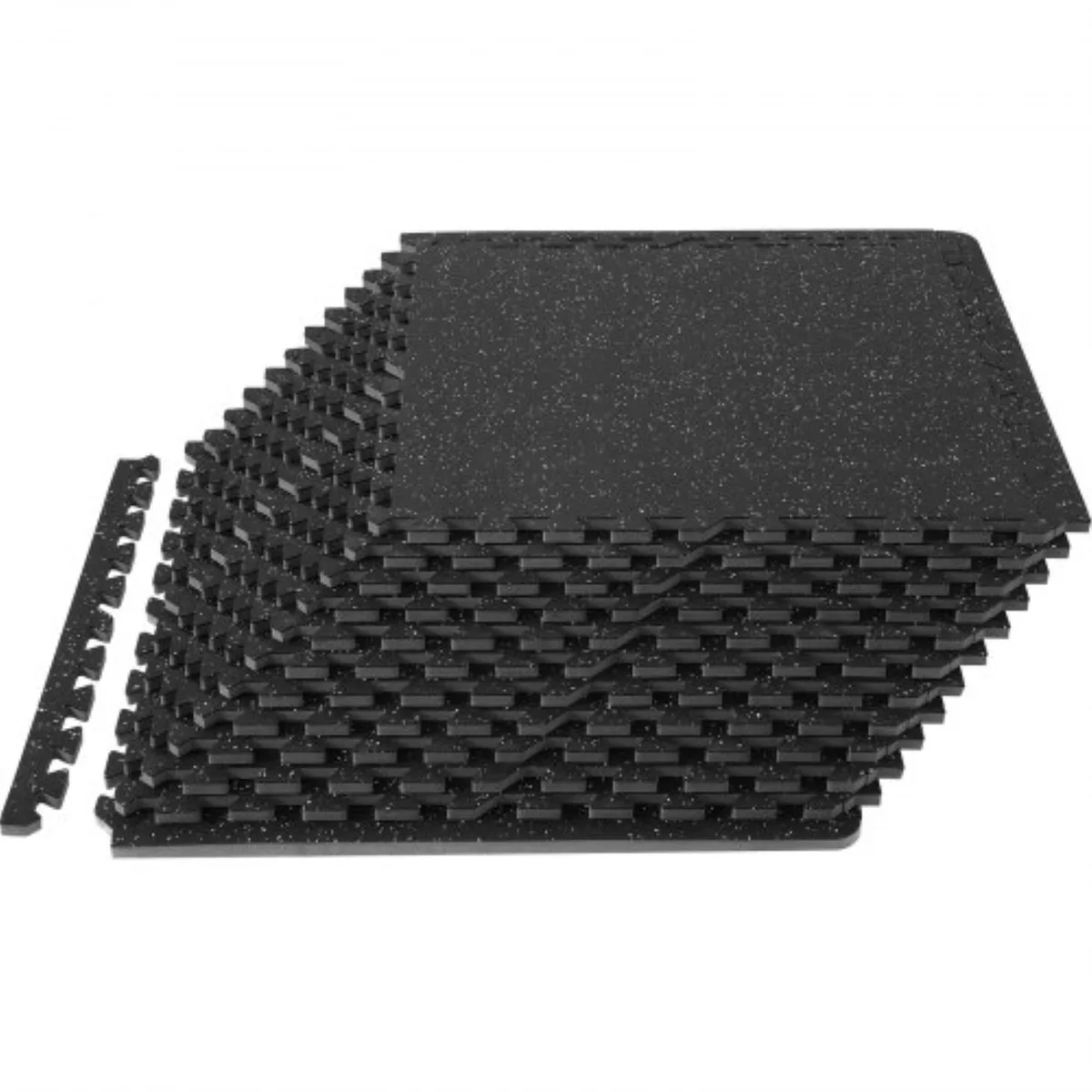 VEVOR VEVOR Interlocking Foam Mats 36 pcs 12 x 12 in 0.4 in 36 sq ft Camel Grey Beige — product photo