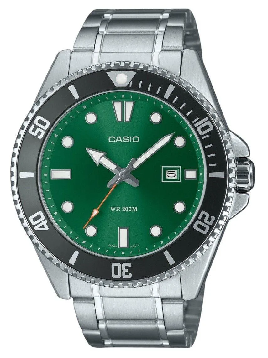 CASIO CASIO MDV-107D-3A2V Green Dial 200m Watch 46.30mm — product photo