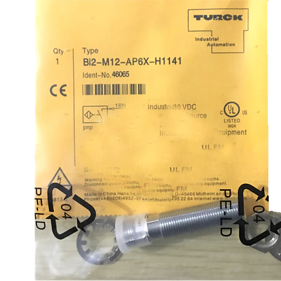 Turck Turck BI2-M12E-AP6X-H1141 inductive sensor PNP electrician tool — product photo