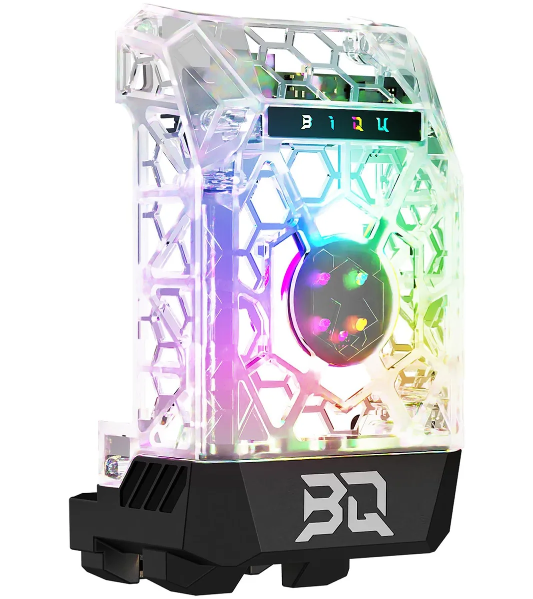 Transparent shell print-head upgrade with RGB lighting and hollow cooling design