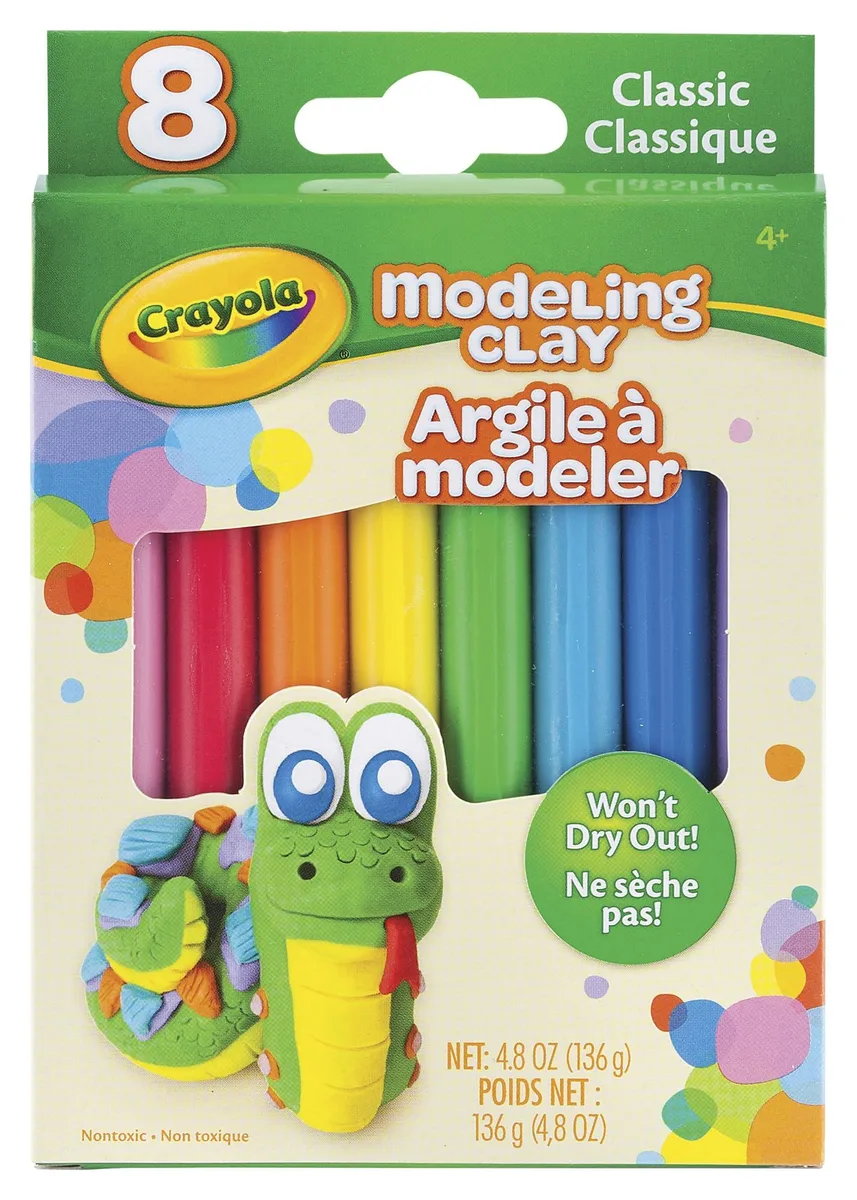  Crayola Modeling Clay Assorted Classic Colors Set of 8 — product photo