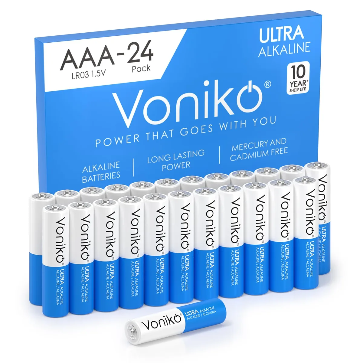 No Sew No Sew Voniko Ultra AAA Alkaline Battery 24 Pack 1.5V 1300mAh — product photo