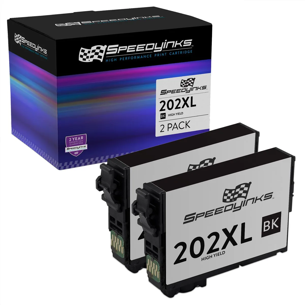 SpeedyInks SpeedyInks Epson 202XL T202XL120-S 2PK Black 550 Pages — product photo