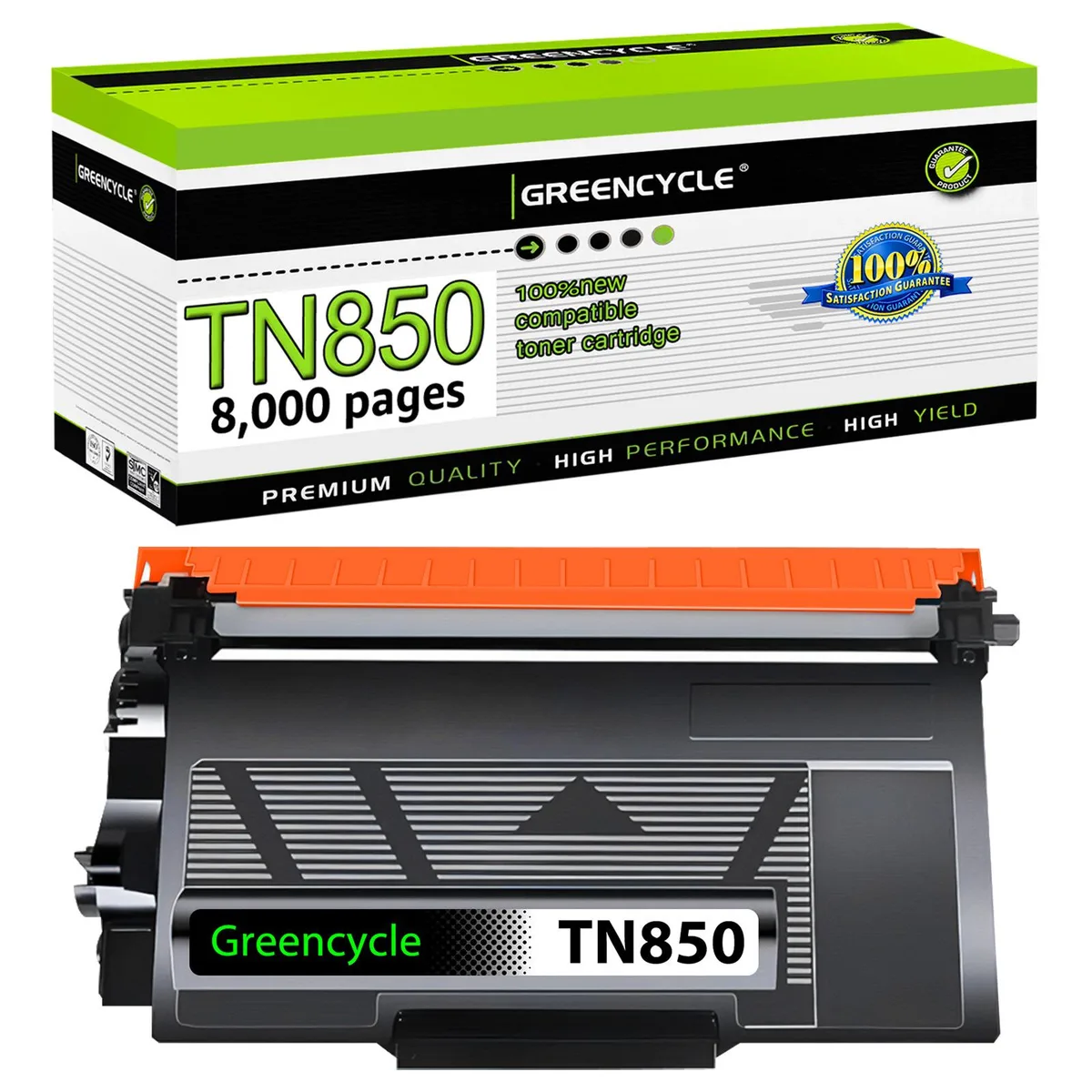 GREENCYCLE GREENCYCLE TN850 Black Toner Cartridge 8000 Pages — product photo
