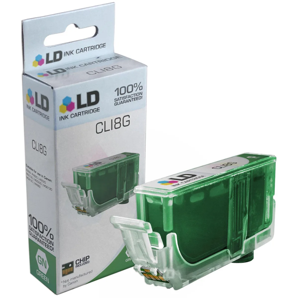 LD Products LD Products Compatible Ink Cartridge for Canon CLI-8G Green 650 Pages — product photo