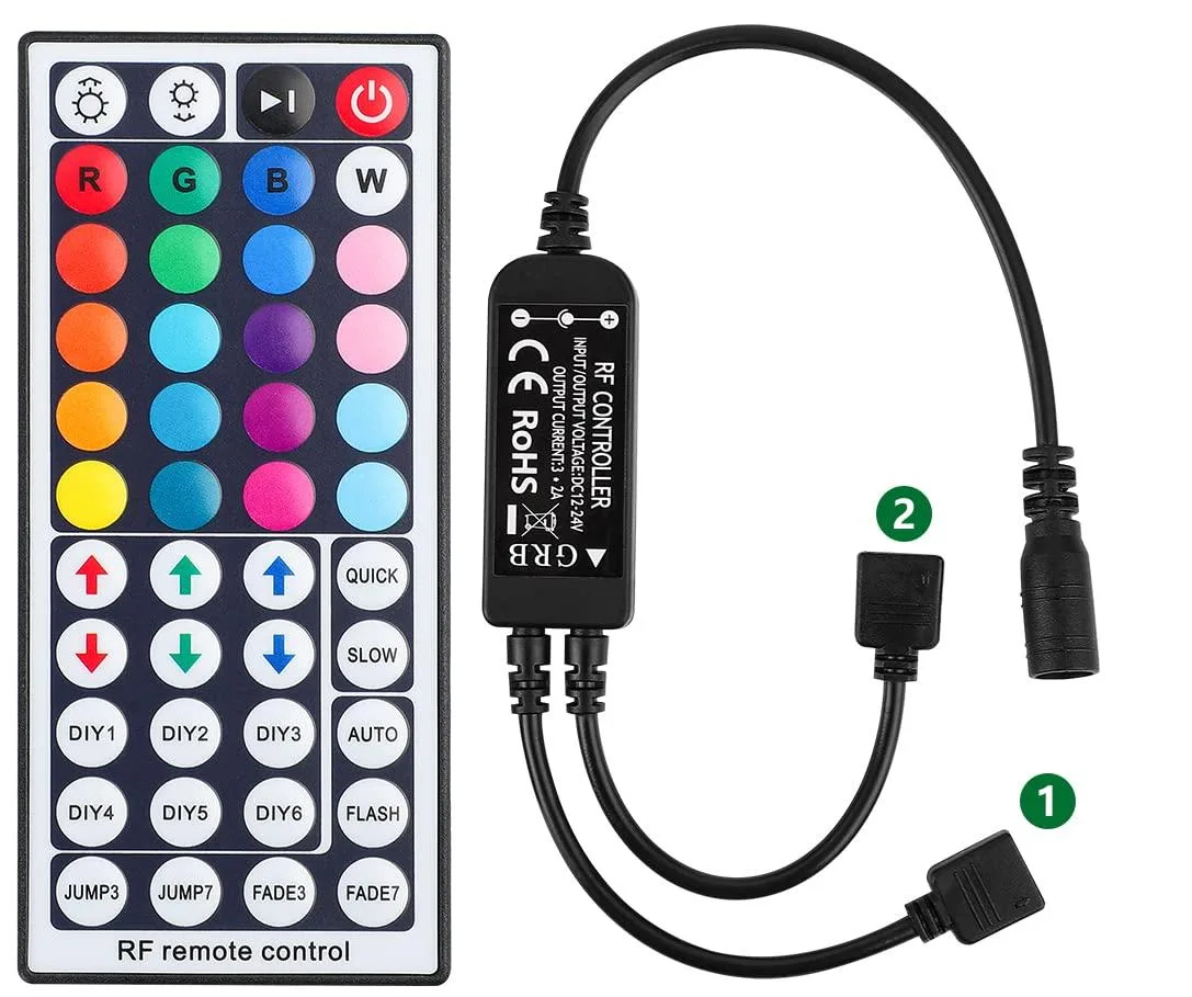 KEHIPI KEHIPI RF LED Strip Controller 2-Port 44-Key 12V 6A — product photo