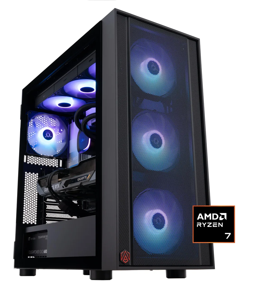 ABS ABS ER7800X3D5070 gaming PC Ryzen 7 7800X3D RTX 5070 32GB 2TB — product photo